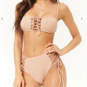 ❌ SOLD ❌ Forever 21 - Nude 2-piece Bathing Suit